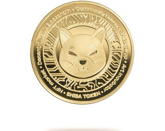 Shiba Inu (SHIB) Physische Krypto Münze von Cryptochips | Meistverkaufte Kryptowährung Sammlerstücke | Hochwertiger Shiba Inu Merch | Geschenk für Ihn