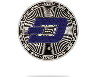 DASH Physische Krypto Münze von Cryptochips | Sammelbare Kryptowährung You Can HODL | Geschenk für Ihn