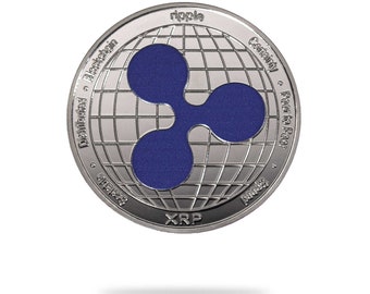 Ripple (XRP) Physischer Krypto Coin von Cryptochips | Sammelbare Kryptowährung You Can HODL | Geschenk für Ihn