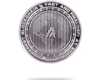 Algorand (ALGO) Physische Krypto Münze von Cryptochips | Meistverkaufte Kryptowährung Sammlerstücke | Hochwertiger Algorand Merch | Geschenk für Ihn