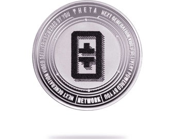 THETA Physische Krypto Münze von Cryptochips | Meistverkaufte Kryptowährung Sammlerstücke | Hochwertiges Theta Merch | Geschenk für Ihn