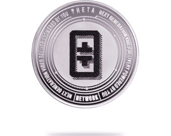 Moneda criptográfica física THETA de Cryptochips / Coleccionables de criptomonedas más vendidos / Theta Merch de alta calidad / Regalo para él