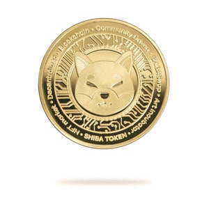 Pièce crypto physique Shiba Inu (SHIB) par Cryptochips | Objets de collection de crypto-monnaie les plus vendus | Merch Shiba Inu de qualité | Cadeau pour lui