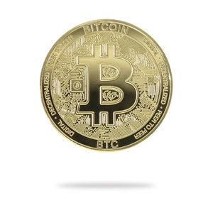 Bitcoin (BTC) Physical Crypto Coin by Cryptochips | Best Selling Cryptocurrency Collectables | High Quality Bitcoin Merch | Bitcoin Art