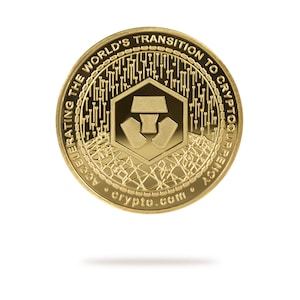 Crypto.com (CRO) Physische Kryptowährung Münze | Meistverkaufte Kryptowährung Sammlerstücke | Hochwertiger Cronos Merch | Geschenk für Ihn
