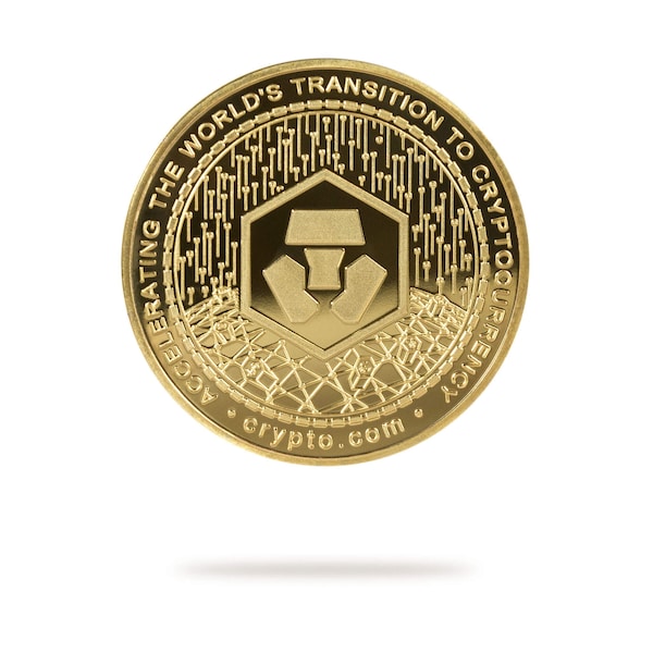 Crypto.com (CRO) Physische Kryptowährung Münze | Meistverkaufte Kryptowährung Sammlerstücke | Hochwertiger Cronos Merch | Geschenk für Ihn