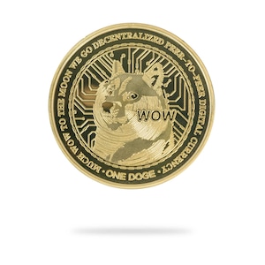 Dogecoin (DOGE) Physical Crypto Coin by Cryptochips | Best Selling Cryptocurrency Collectables | High Quality Dogecoin Merch | Gift For Him