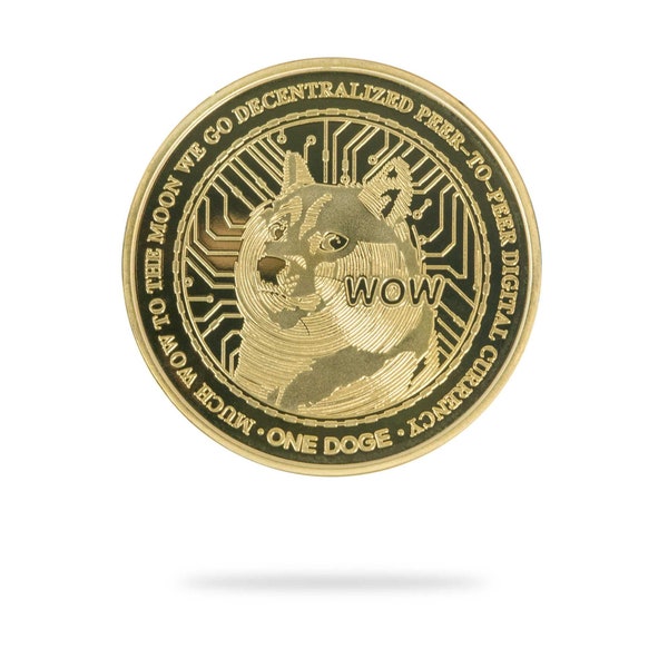 Dogecoin (DOGE) Physical Crypto Coin by Cryptochips | Best Selling Cryptocurrency Collectables | High Quality Dogecoin Merch | Gift For Him