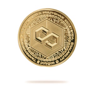 Polygon (MATIC) Physical Crypto Coin by Cryptochips | Best Selling Cryptocurrency Collectables | High Quality Matic Merch | Gift For Him