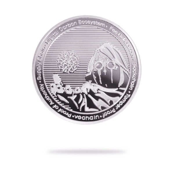 VeChain (VET) Physischer Krypto Coin von Cryptochips | Meistverkaufte Kryptowährung Sammlerstücke | Hochwertiger VeChain Merch | Geschenk für Ihn