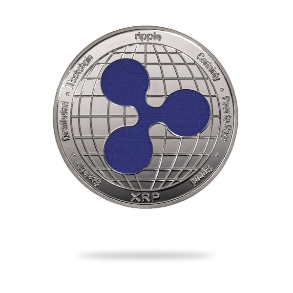 Ripple (XRP) Physical Crypto Coin by Cryptochips | Collectable Cryptocurrency You Can HODL | Gift For Him