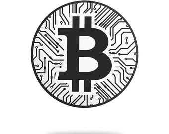 Bitcoin (BTC) Vinyl Sticker von Cryptochips (10er Set) | Hochwertiger Bitcoin Merch