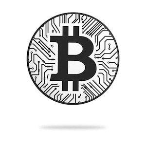 Bitcoin (BTC) Vinyl Sticker by Cryptochips (Set of 10) | High Quality Bitcoin Merch