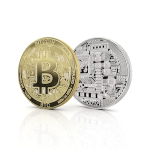 Bitcoin (BTC) physical crypto coin by Cryptochips. Collectable Cryptocurrency You Can HODL. Bitcoin merch or gift for crypto enthusiasts.