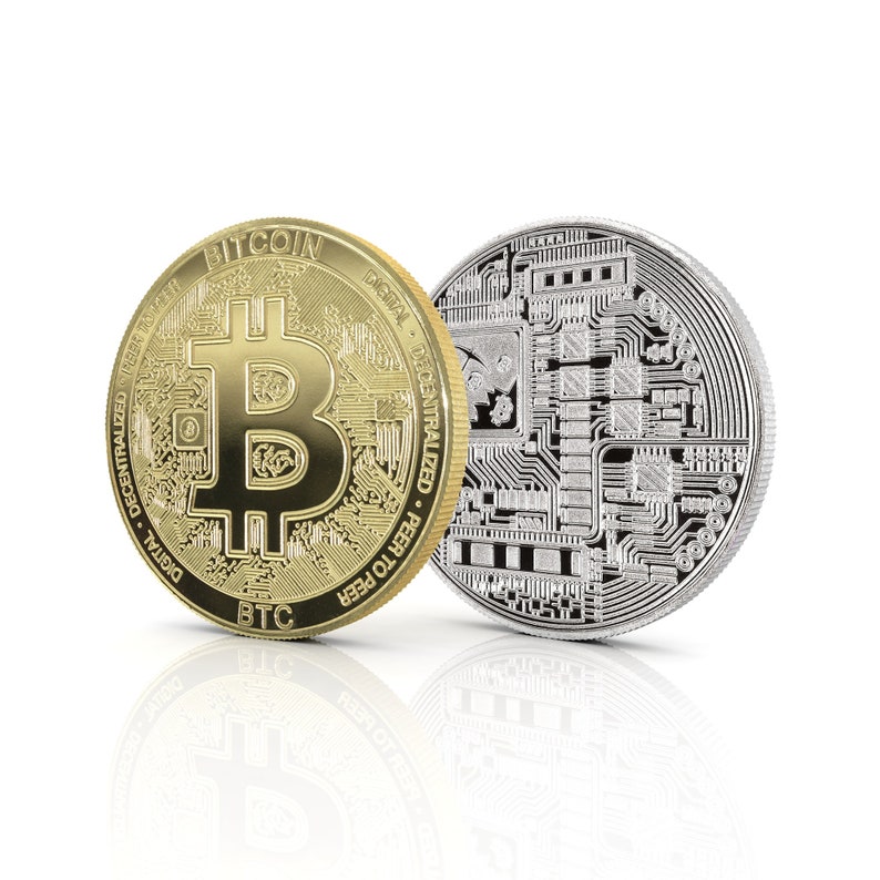 Bitcoin (BTC) physical crypto coin by Cryptochips. Collectable Cryptocurrency You Can HODL. Bitcoin merch or gift for crypto enthusiasts.