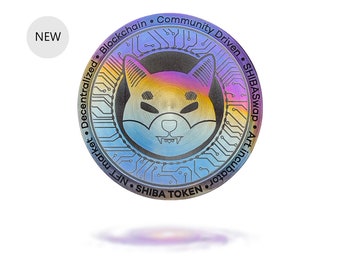 Shiba Inu (SHIB) Galaxy Coin by Cryptochips | Custom Physical Crypto Coins You Can HODL | Anodization Technology and Electrolytic Coloring