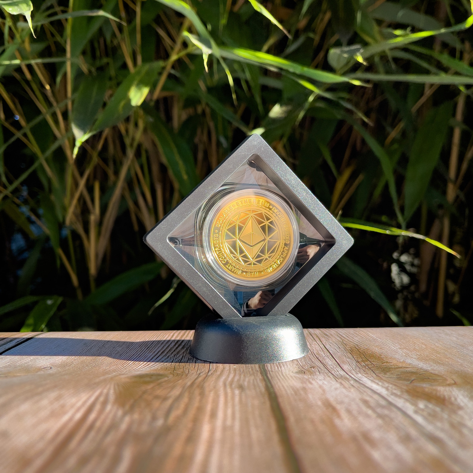 Floating Coin Display Case Stand Best Selling Challenge Coin Etsy