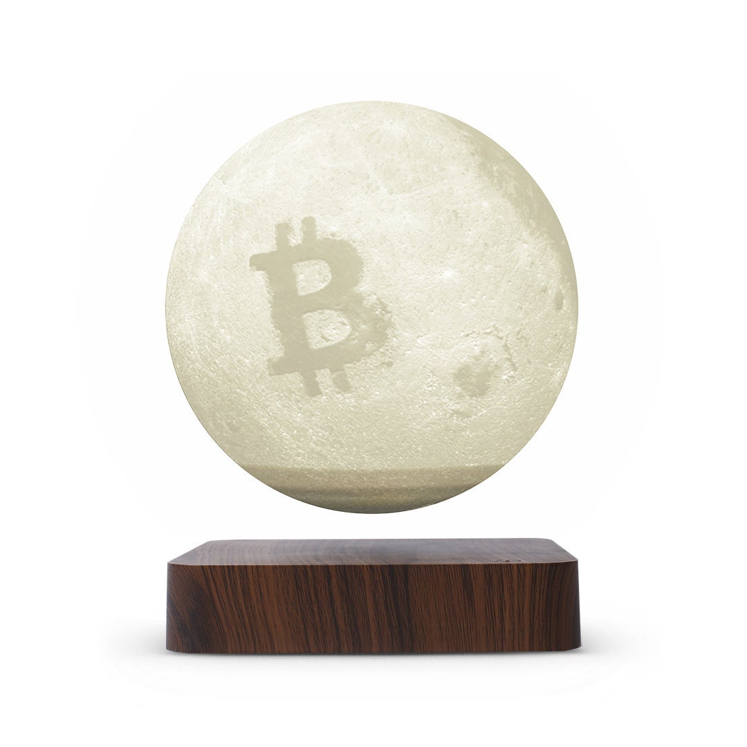 Luna de Bitcoin levitando de Cryptochips / El accesorio de escritorio  definitivo para los entusiastas de las criptomonedas / Luna de Bitcoin  (BTC) flotante en 3D - Etsy España