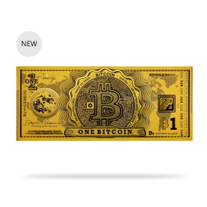 Bitcoin Moon Money | Custom Programmable Physical Crypto Cash | Personalized Bitcoin Merch | Cold Storage Wallet | BTC Art