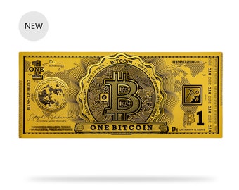 Bitcoin Mondgeld | Individuellprogrammierbares physisches Krypto-Bargeld | Personalisierte Bitcoin Merch | Kühlhaus Geldbörse | BTC Art