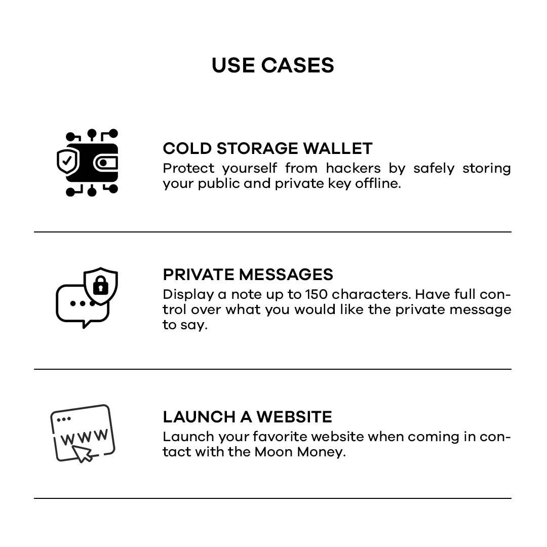 Bitcoin Moon Money | Custom Programmable Physical Crypto Cash |  Personalized Bitcoin Merch | Cold Storage Wallet | BTC Art - Etsy