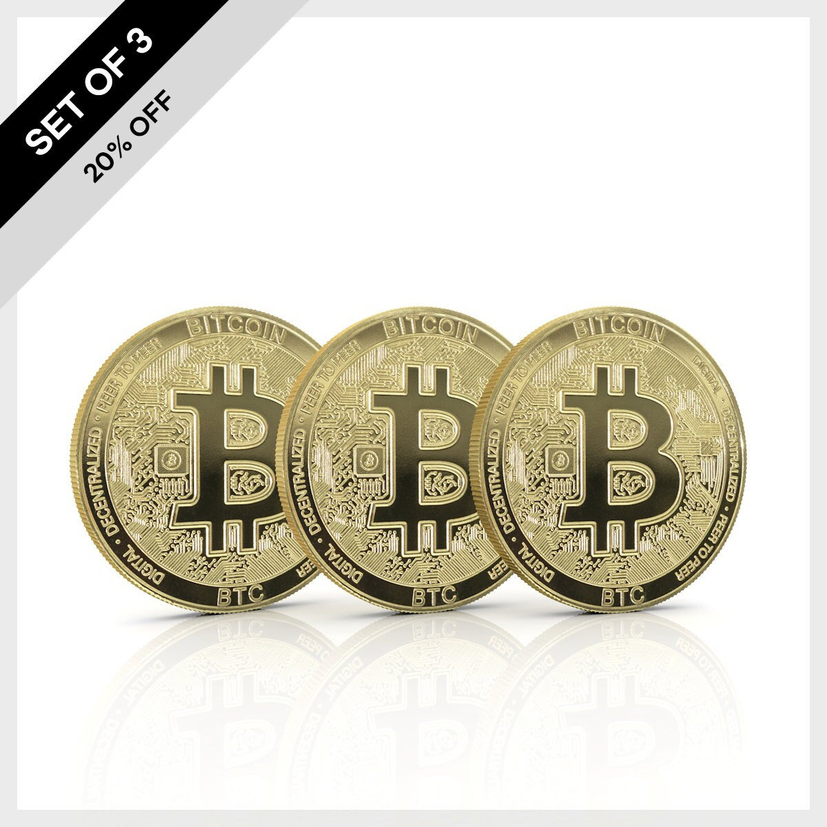 Bitcoin (BTC) Conjunto de 3 y 6 paquetes / Cripto físico que puede HODL,  coleccionar, regalar / Coleccionables de criptomonedas / Regalo para él -  Etsy México