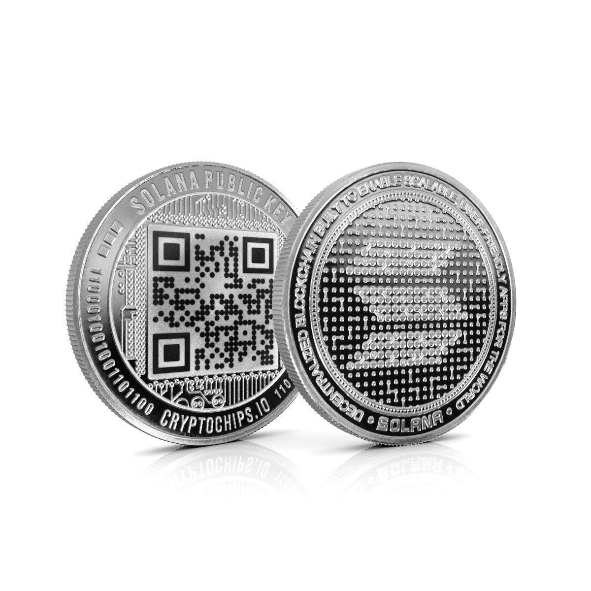 Solana (SOL) QR Coin by Cryptochips | Custom Laser Engraved Crypto Coin |  Personalized Gift or Collectors Item for Crypto Enthusiasts - Etsy Australia