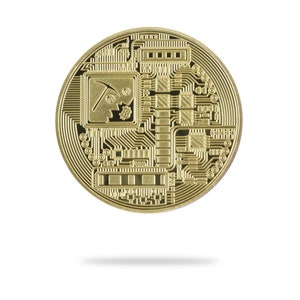 Bitcoin (BTC) physical crypto coin by Cryptochips. Collectable Cryptocurrency You Can HODL. Bitcoin merch or gift for crypto enthusiasts.