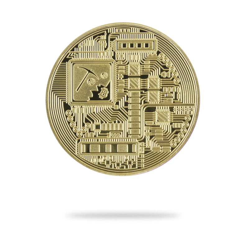 Bitcoin (BTC) physical crypto coin by Cryptochips. Collectable Cryptocurrency You Can HODL. Bitcoin merch or gift for crypto enthusiasts.