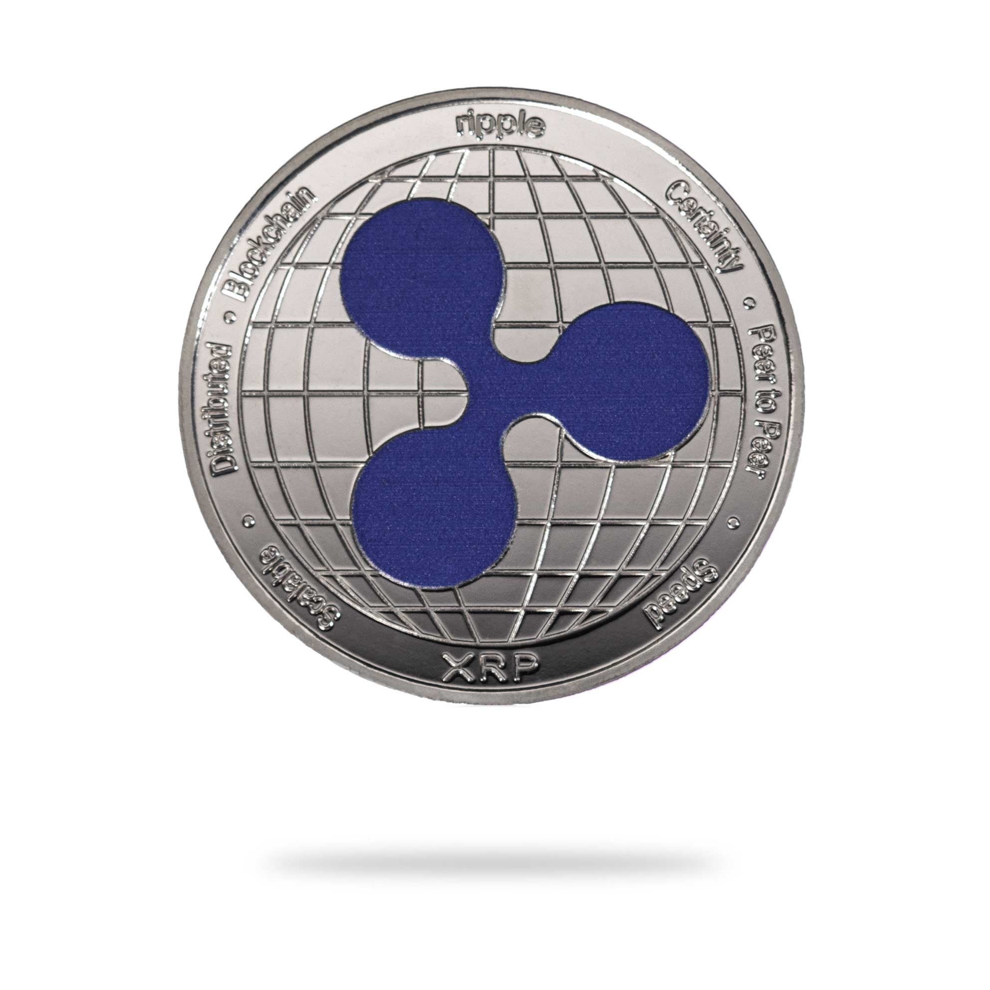 Crypto Collectible Coins XRP Coin Physical Crypto Tokens - 2-Piece  Commemorative Silver Coins For Cryptocurrency Fans Cryptocurrency  Commemorative Tokens