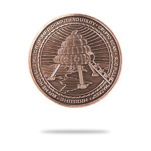 Shitcoin (SHIT) Pièce de crypto-monnaie physique par Cryptochips | Poopy Brown Edition | Crypto à collectionner que vous pouvez HODL | Cadeau pour lui image 2
