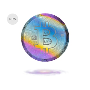 Bitcoin (BTC) Galaxy Coin by Cryptochips | Custom Physical Crypto Coins You Can HODL | Anodization Technology and Electrolytic Coloring