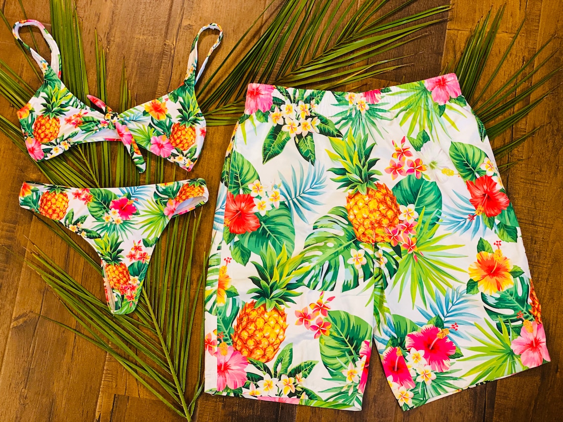 Matching Swimsuits for Couples Matching Swimwear Swimsuits Etsy