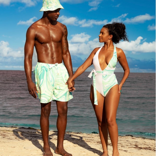 Matching Swimsuits for couples, matching swimwear, swimsuits for couples, Baecation