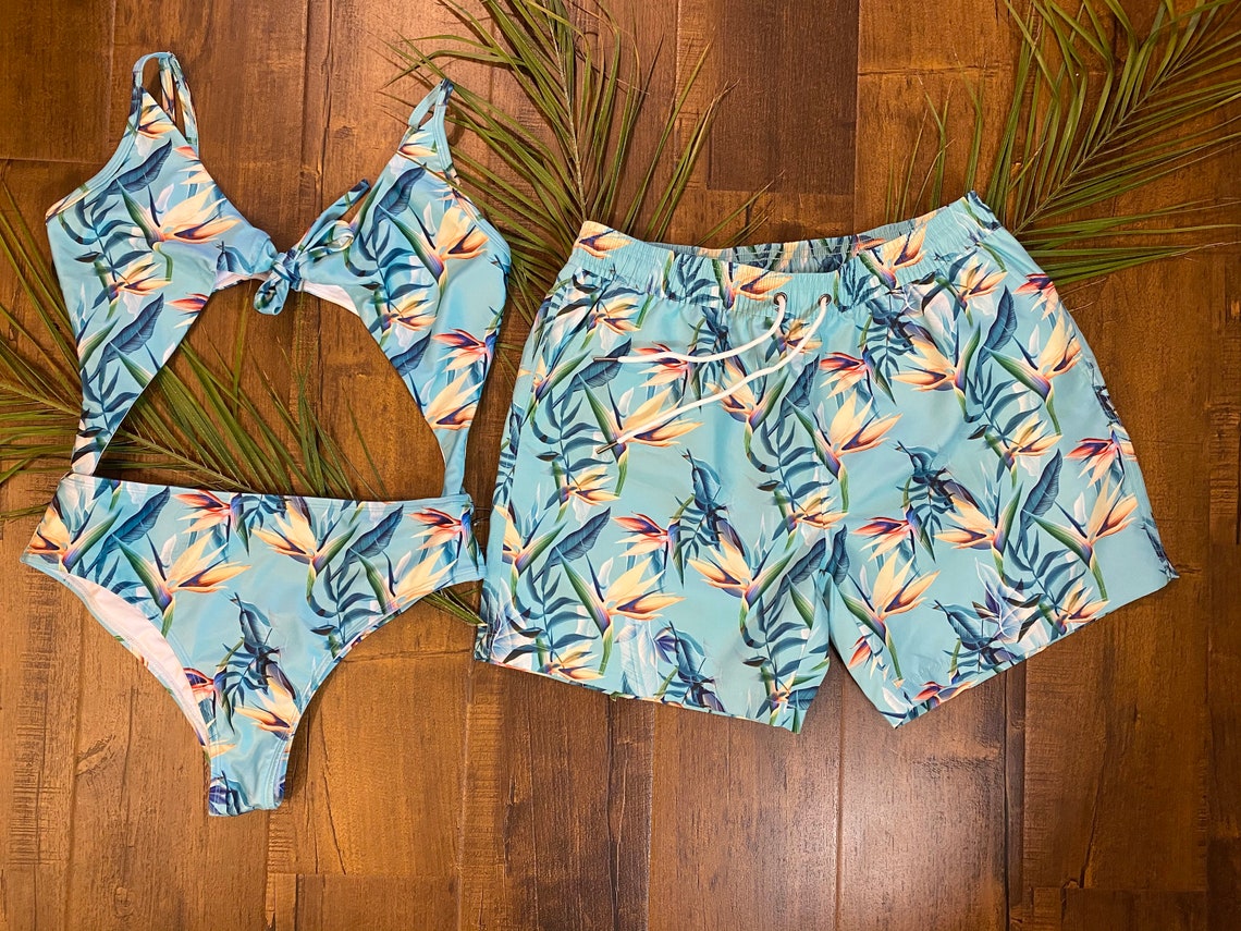 Matching Swimwear swimsuits for couples couples matching Etsy