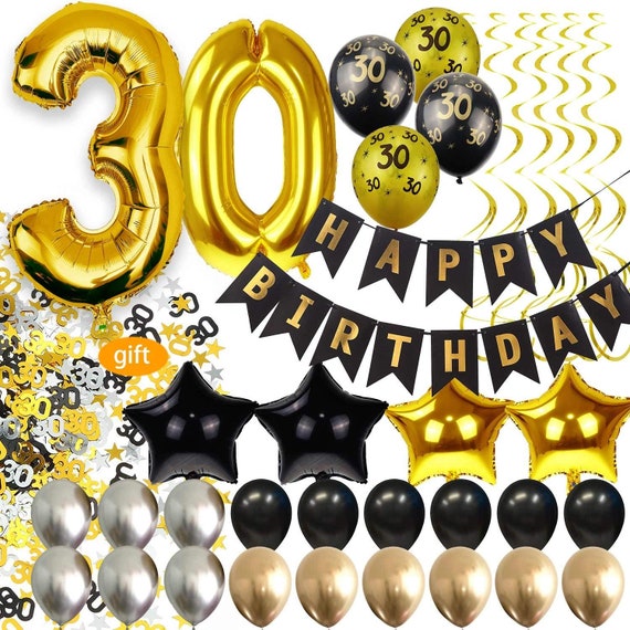 30th Birthday Decorations For Men Party Supplies Dirty Thirty Etsy