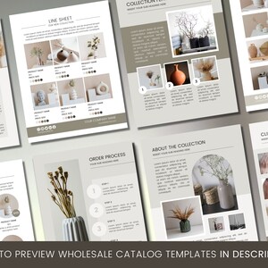 Wholesale Line Sheet Template: Editable Canva Product Catalog (US Letter) image 3