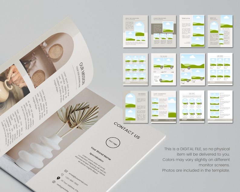 Wholesale Line Sheet Template: Editable Canva Product Catalog (US Letter) image 9