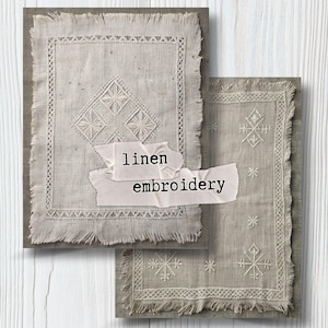 Papel de lino antiguo, lámina de bordado étnico, texturas folclóricas primitivas envejecidas con puntadas, fondo de imitación de lino sin teñir, arte rústico para álbumes de recortes