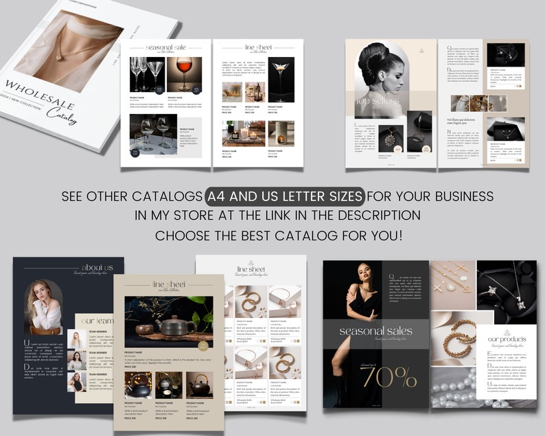 Wholesale Line Sheet Template: Editable Canva Product Catalog (US Letter) image 10