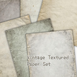 Neutral Grunge Digital Paper Pack | Earthy Distressed Backgrounds for Junk Journal, Scrapbook & Collage | Printable Ephemera