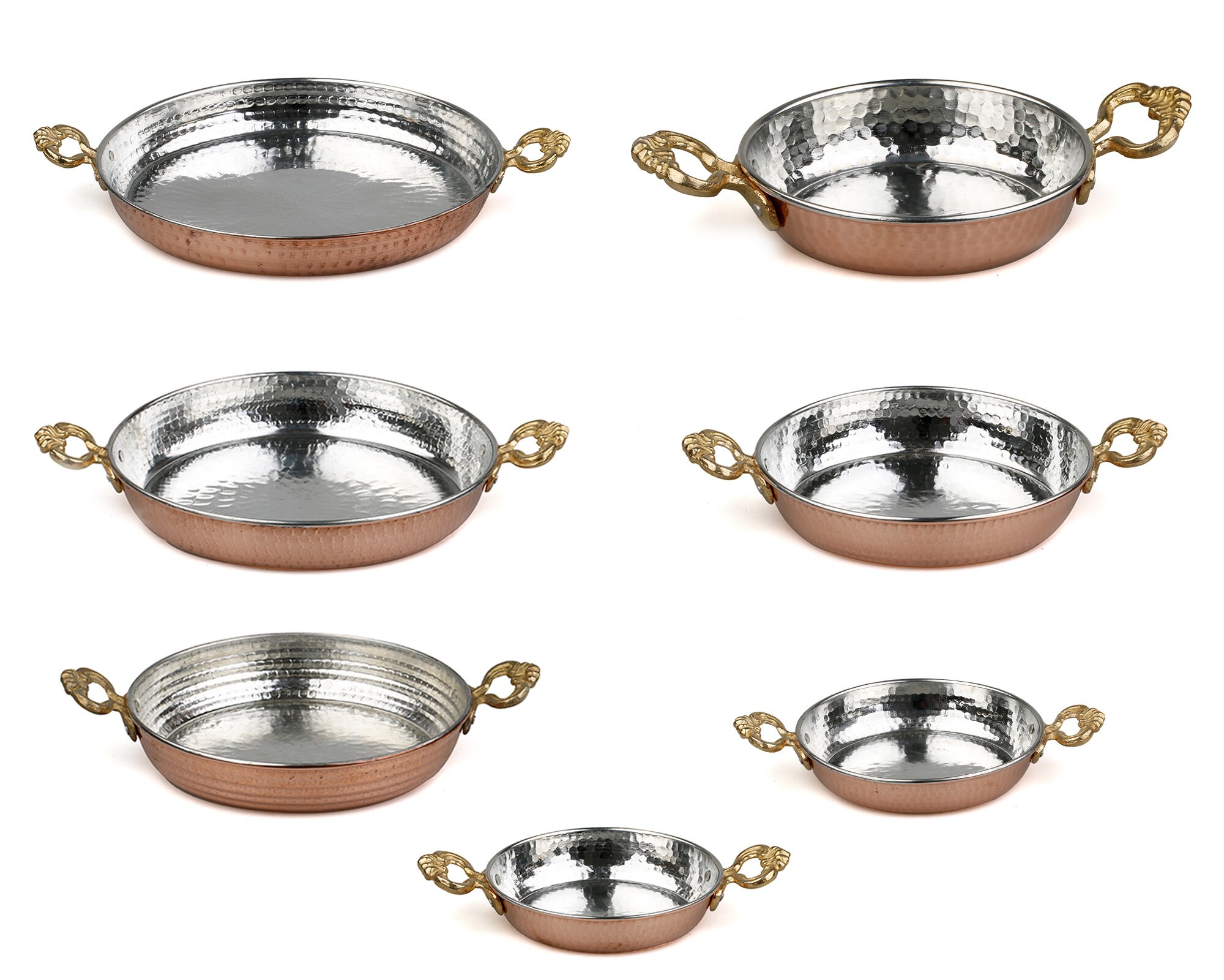 Copper pansTraditional Copper Pans Hammered Copper Pan Etsy