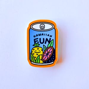 Hawaiian Fun Sticker, Hawaii Sticker, Snack Sticker, Juice Sticker