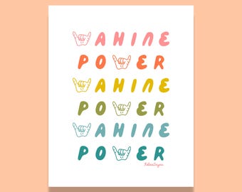 Wahine Power Art, Girl Power Art, Wahine Art, Hawaii Art, Hawaii Art Print, Woman Empowerment