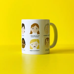 The Office Mug, The Office Characters, Michael Scott Mug, Dwight Schrute Mug, The Office Coffee Cup, The Office TV Show