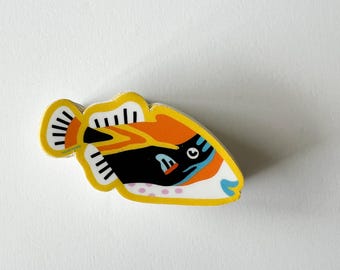 Humuhumunukunukuāpua'a Sticker, Fish Sticker, Hawaii Sticker, Hawaii Animals