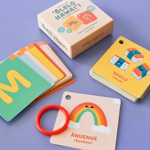 Os primeiros flashcards ʻŌlelo Hawaiʻi de Keiki, Flashcards havaianos, Flashcards em língua havaiana, Aprendizagem de idiomas para crianças