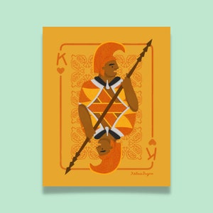King Kamehameha Art Poster, Kamehameha Print, Hawaii Art, Hawaiian Art, Hawaii Poster