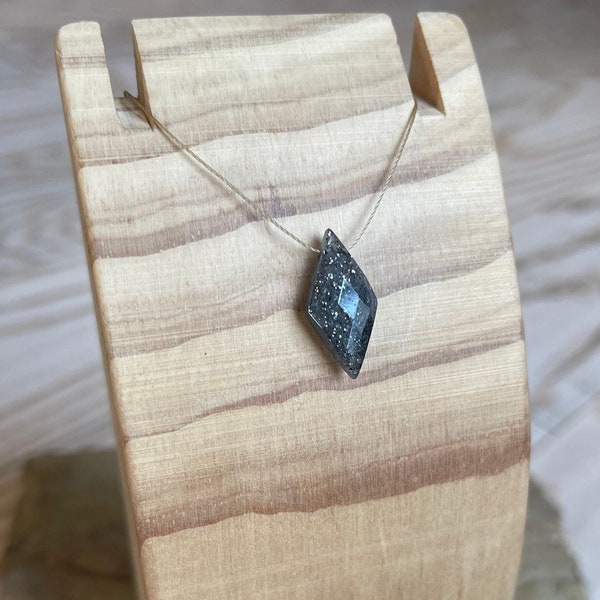 Black sunstone necklace Clearance