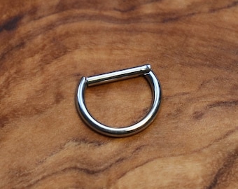 Hinged Clicker Septum Ring | Gold PVD and Surgical Steel | 1.2mm